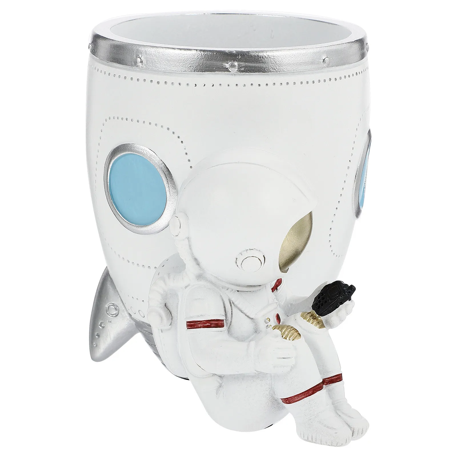stylish-astronaut-themed-resin-pen-holder-for-desk-organization-and-decoration-desktop-stationery-container-resin-pen-holder