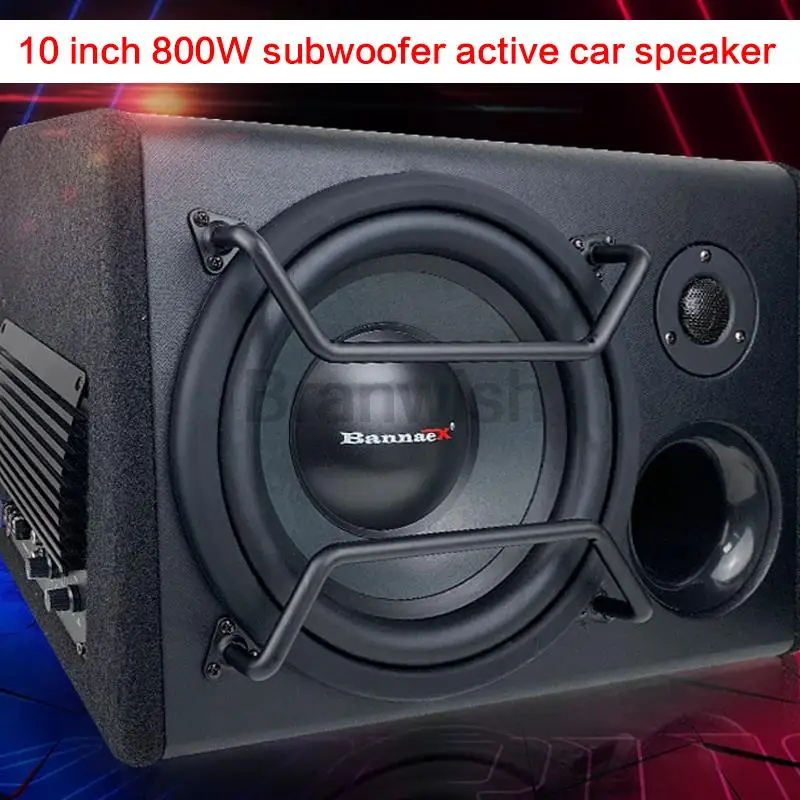 Imagem -02 - Super Subwoofer com Tweeter Febre Audio do Carro Altifalante de Alta Potência Modificação Ativa do Altifalante Bricolage Caminhão 12v 24v 10 800w