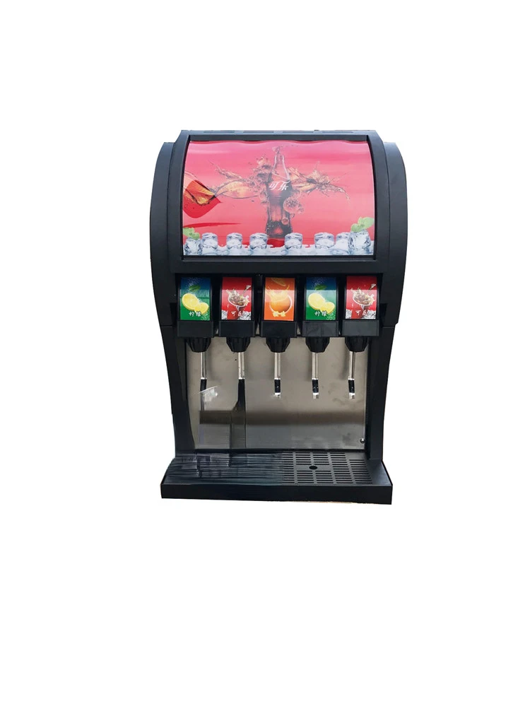 5 Valves Machine Commercial Lemons Cola Cold Drink Dispensers Orange Fruit Juice Maker Vending Machine