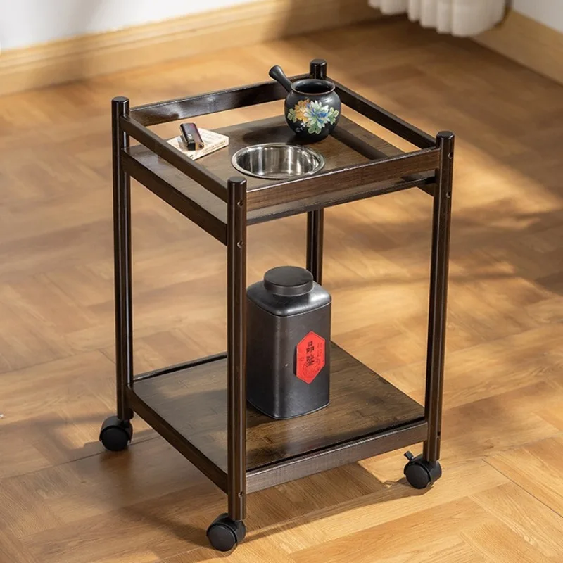 Mobile Mahjong Table Tea Cart, Sofa Side Corner Table, Living Room Tea Table Cabinet, Game Room Ashtray Side Table