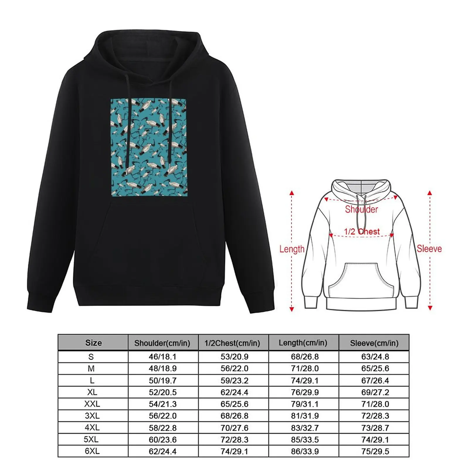 White Ibis / Bin Chickens Pullover Hoodie mens designer clothes men clothes tracksuit