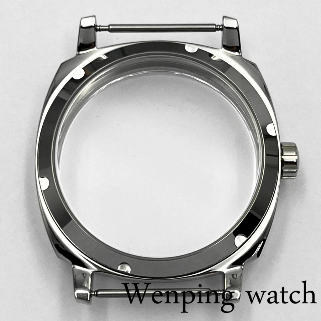 42mm Sapphire Glass Steel Case fit ST3600 ETA 6497 6498 Manual Mechanical Movement Watch Case Watch Accessories