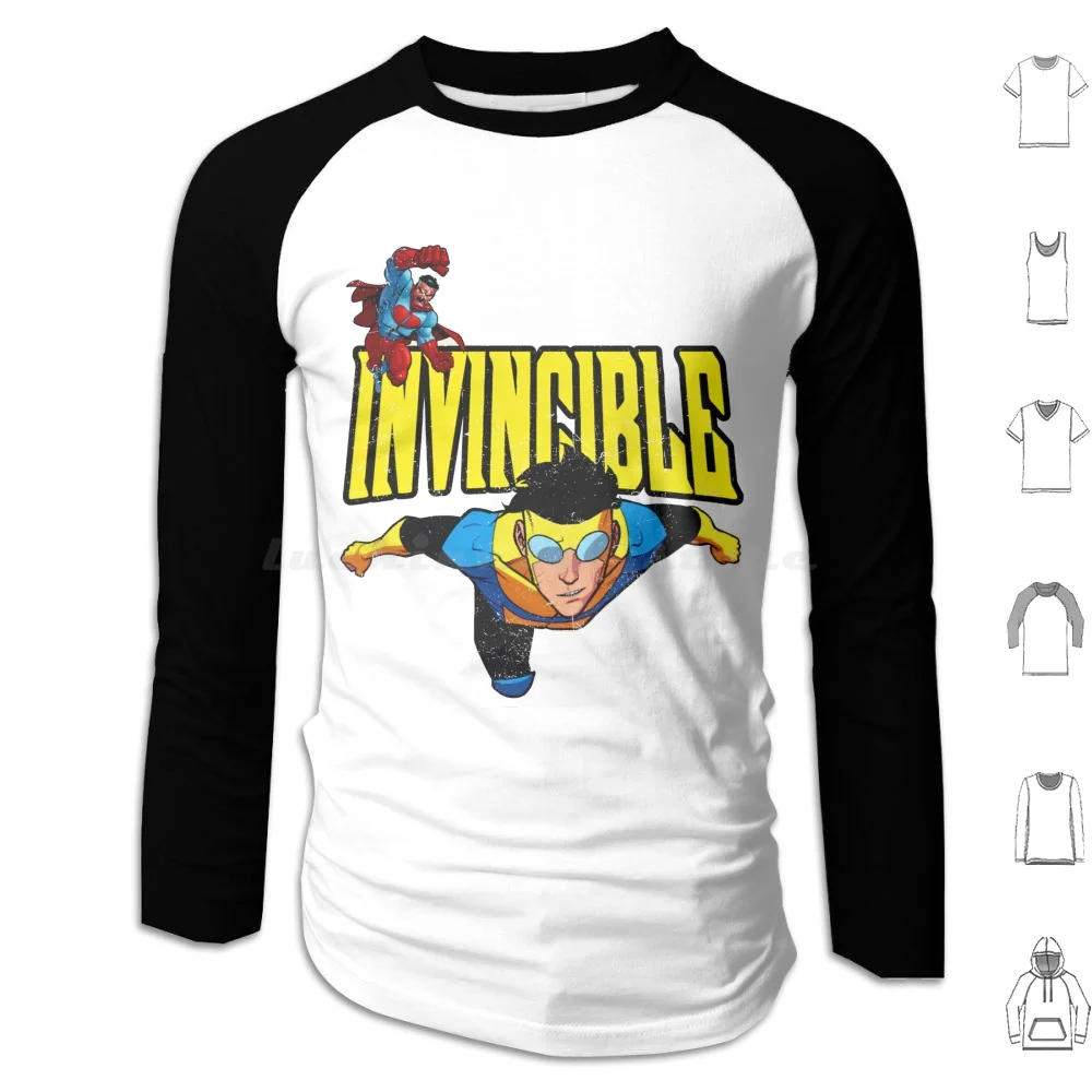 Invincible Hoodies Long Sleeve Invincible Invincible Show Invincible Comic Omni Man Omniman Atom Eve