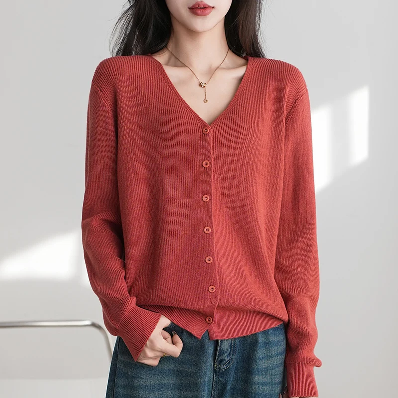 WinvyNee Women Cotton Long Sleeve Cardigans Solid Casual Warm Outerwear Knitwear Tops Autumn Winter Women Clothing B1572001