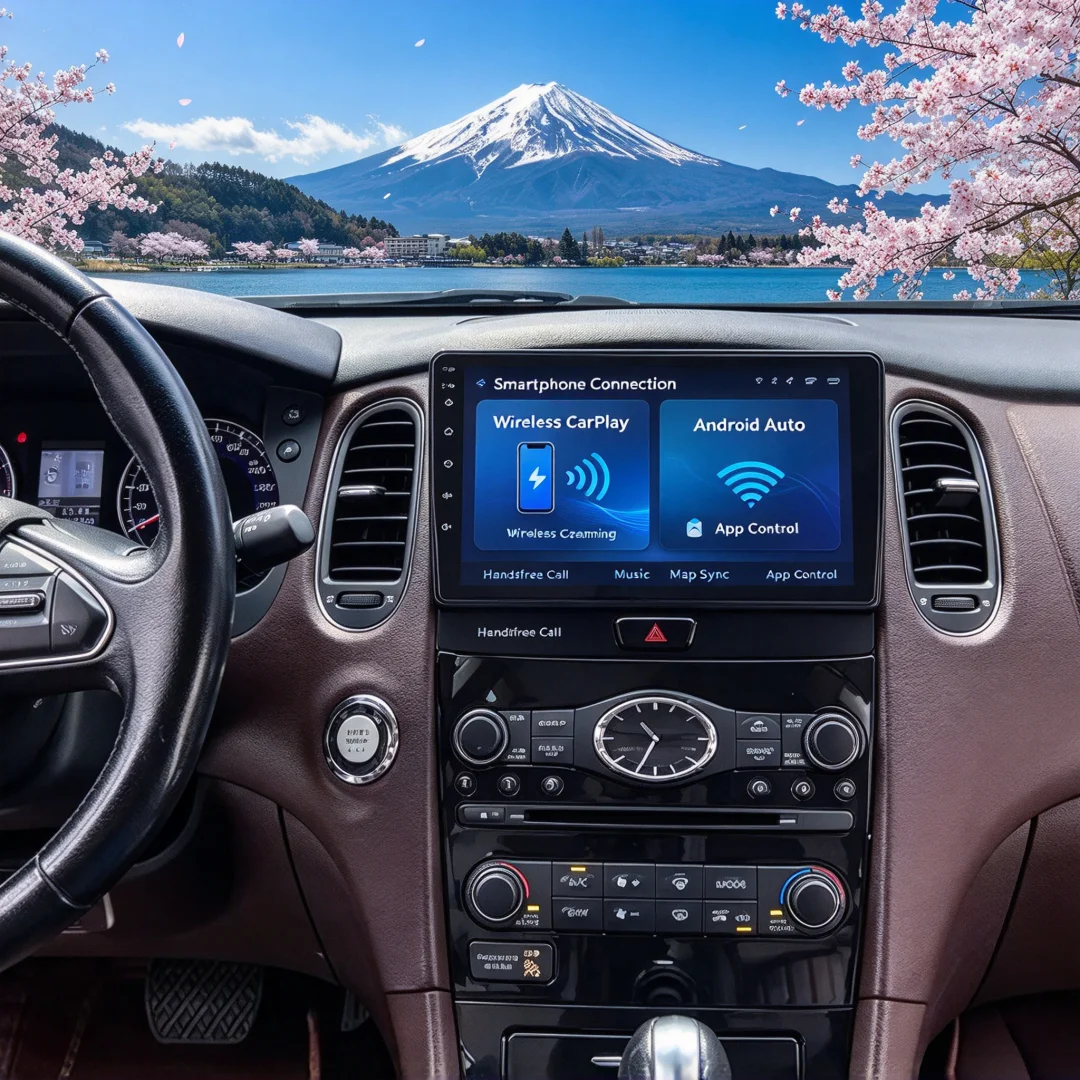 9inch For Infiniti QX50 EX25 EX35 2013-2020 Car Radio Wireless Carplay Android Auto Multimedia Video Player Radio Navigation GPS