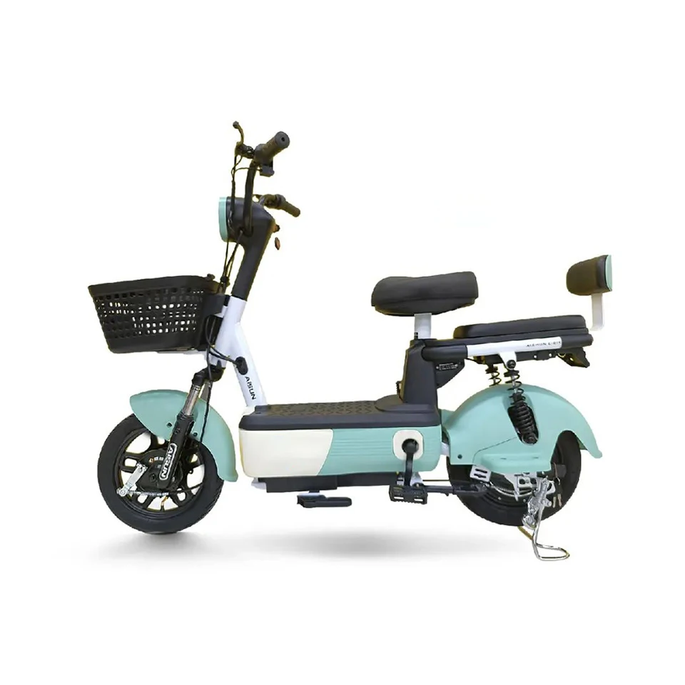 Electric Two-wheeler Cheap 350W Electric Bicycle Step Through Electric City Ebike Scooter With Pedal image 2