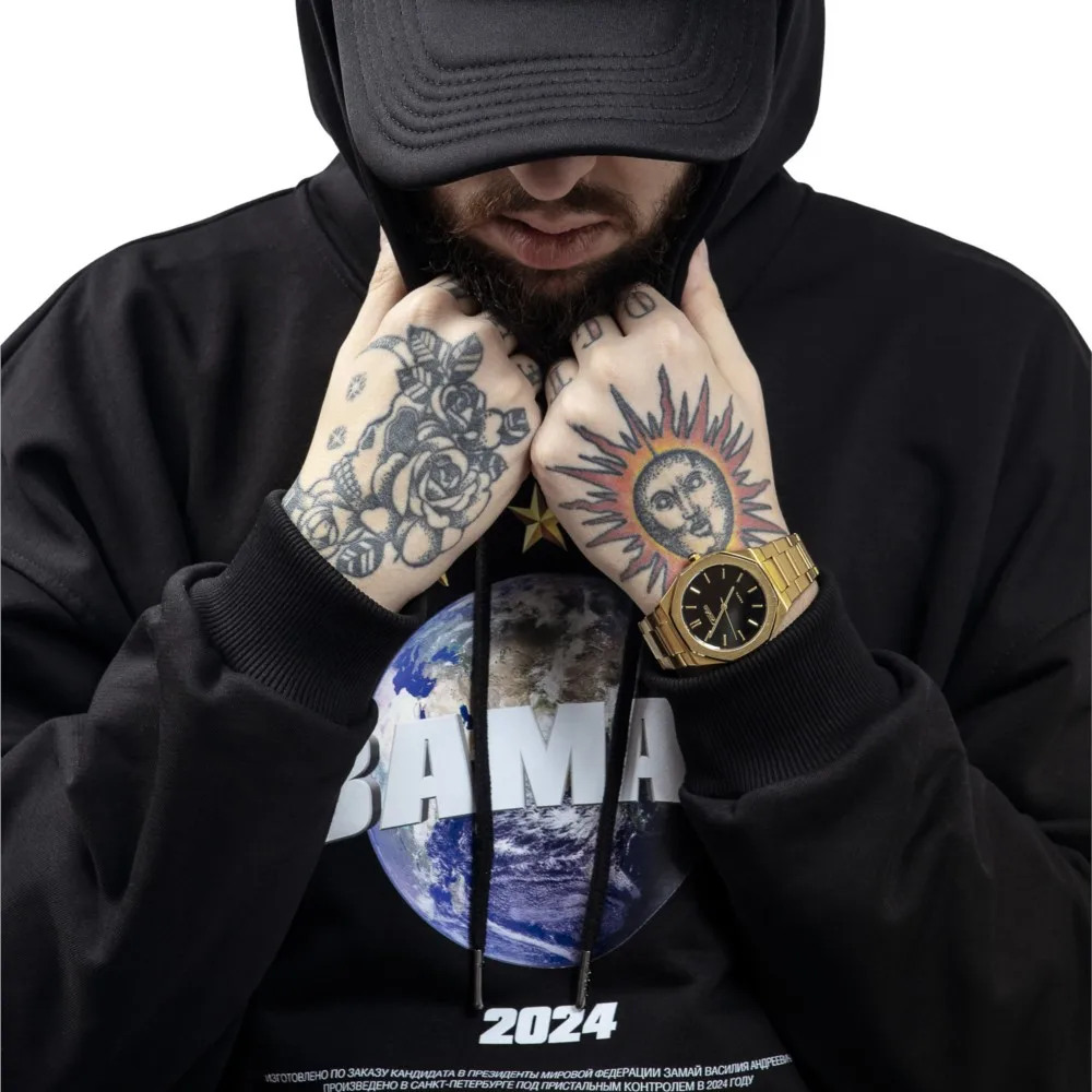 ЗАМАЙ2024 Graphic Print Hoodie 4