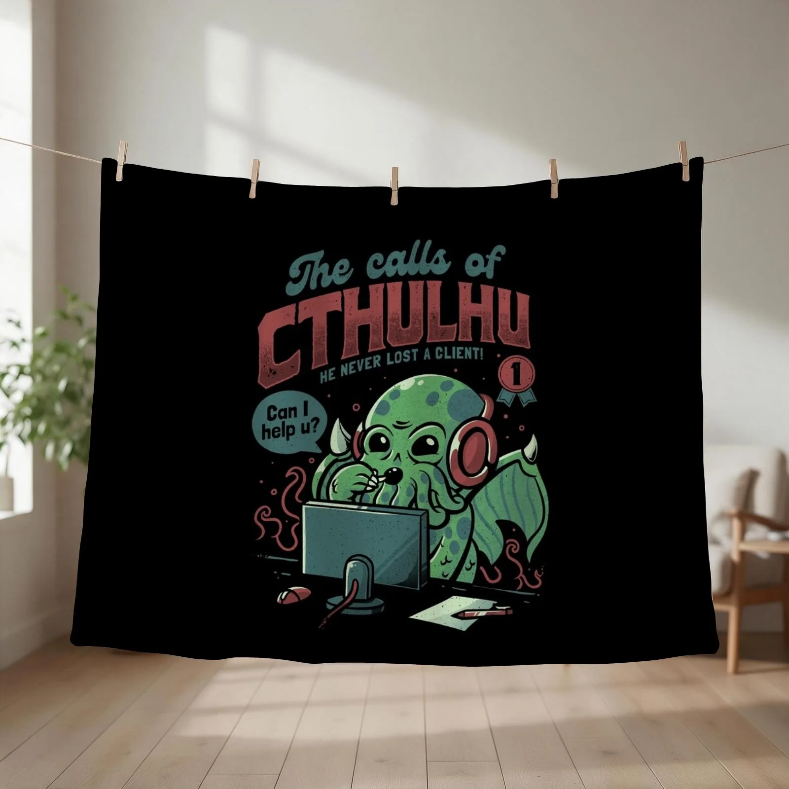 The Calls Of Cthulhu - Funny Horror Monster Gift Throw Blanket Hairys Nap christmas decoration Winter beds Blankets