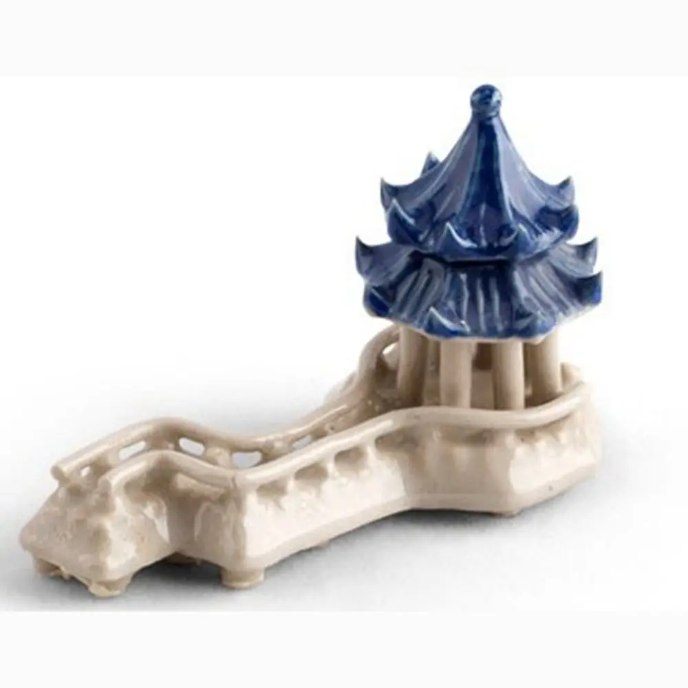 Accessories Natural Water-absorbing Stones Miniatures Figurines Rockery Bonsai Model Gazebo Small Ornament Ceramic Craft