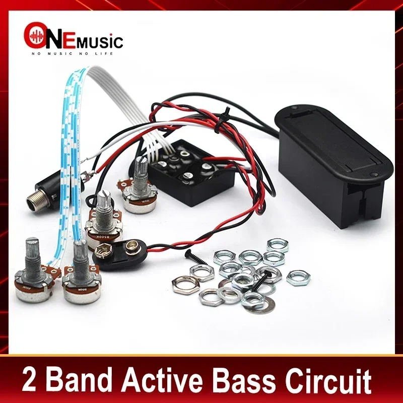 10Pcs 2/3 Band Pre-wired Active Bass Circuit Active EQ Equalizer Electric Bass Preamp Circuit