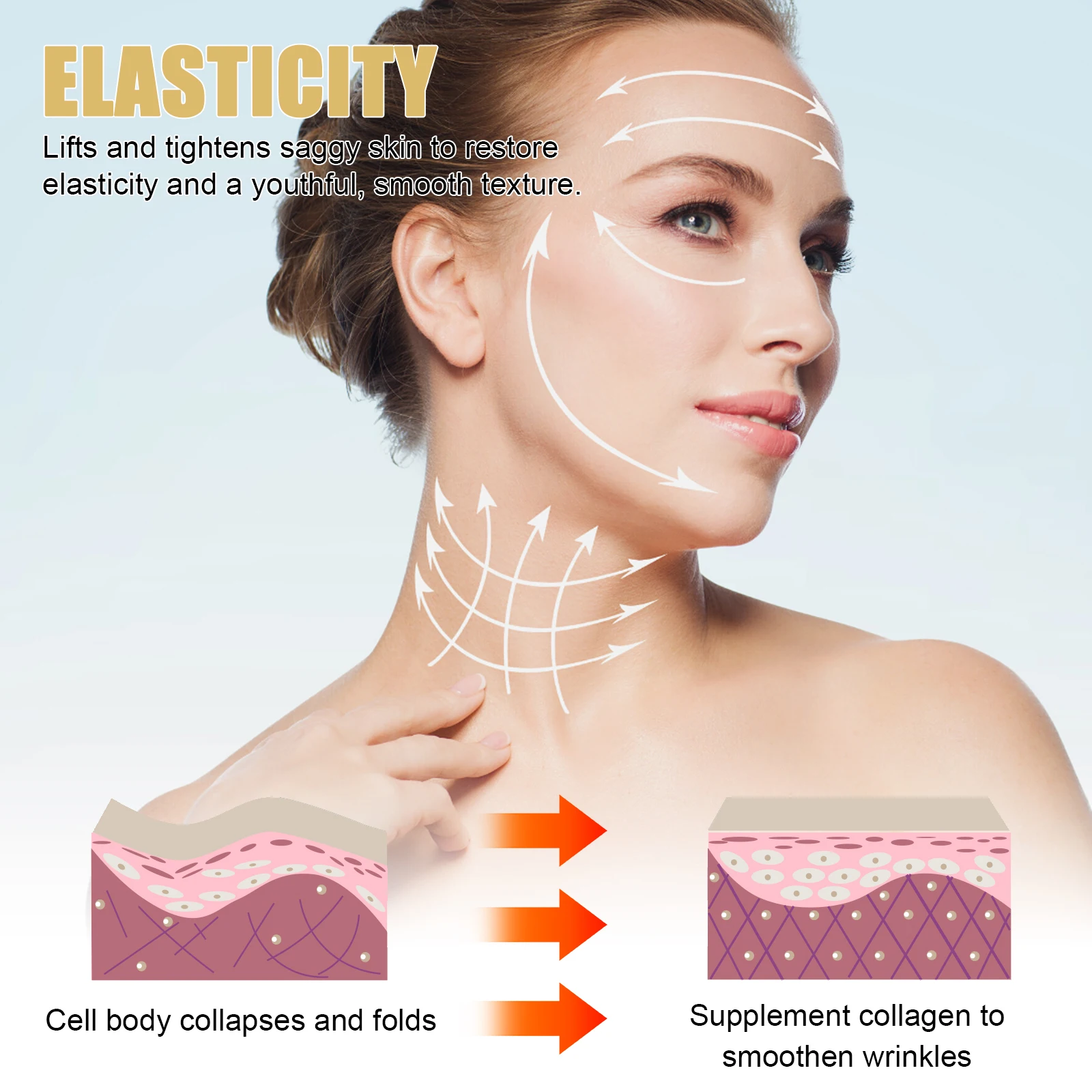 مصل Golden Age المضاد للشيخوخة 30 مللي مصل الوجه لتقليل التجاعيد مع Pca ترطيب الصوديوم لشد البشرة وترطيبها والعناية بالبشرة