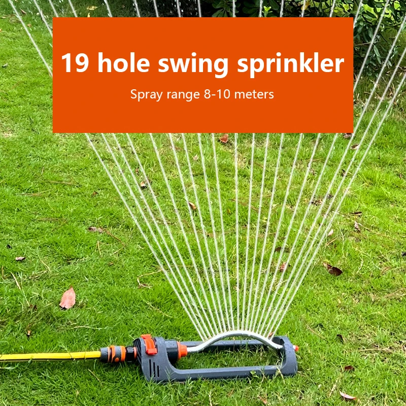 

Automatic Oscillating Sprinkler 19 Hole 4 Modes Watering Device For Home Garden Agricultural Irrigation Adjust Range Control