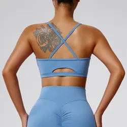 Women's Gym Clothing Backless Sport Bra Outdoor Sportswear Woman Gym Yoga Clothing Breathable Fitness Underwear Workout Tank Top