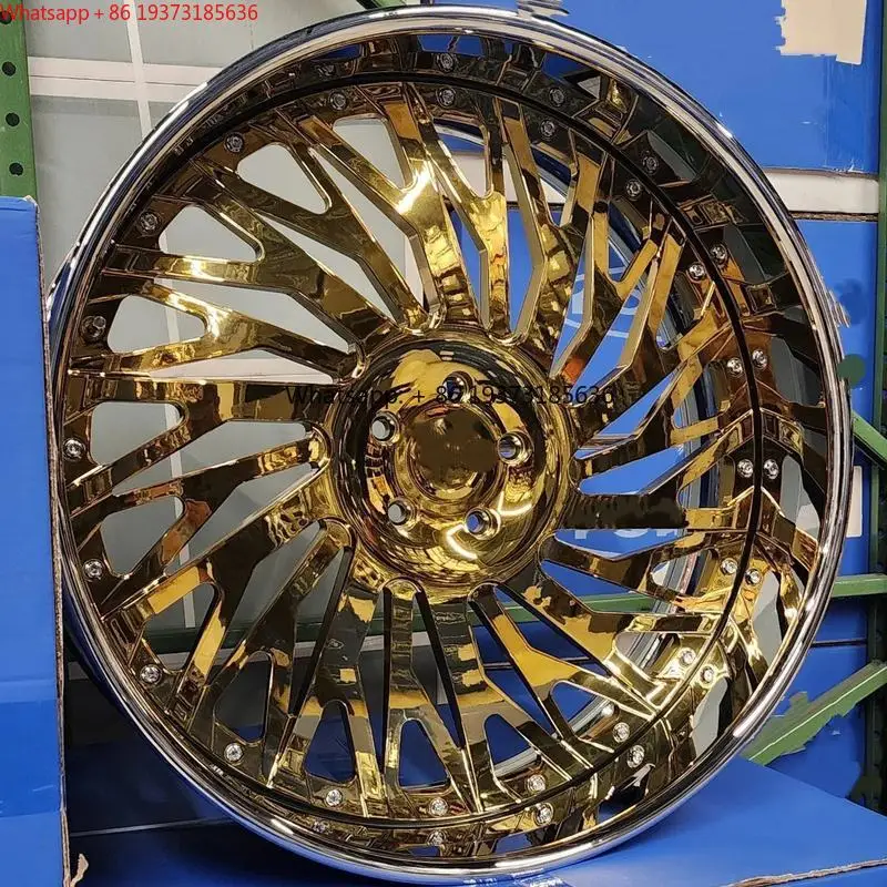 LZT-1163 Custom 2PC Chrome Forged Wheels 5x120.65mm Floating Cap Deep Dish 20 24 26-Inch Rims Car for Impala SS Monte Carlo C10