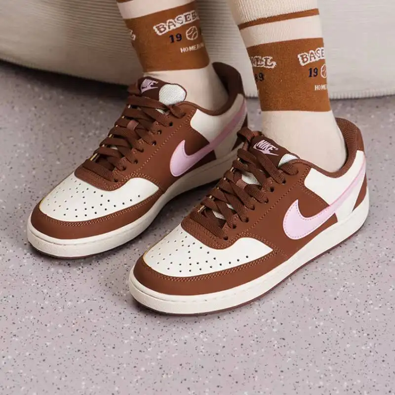 Hot SSTY Nike Women's COURT VISION Low 2026 New Retro Skate Shoes Lightweight Casual Sneakers IM1652-004
