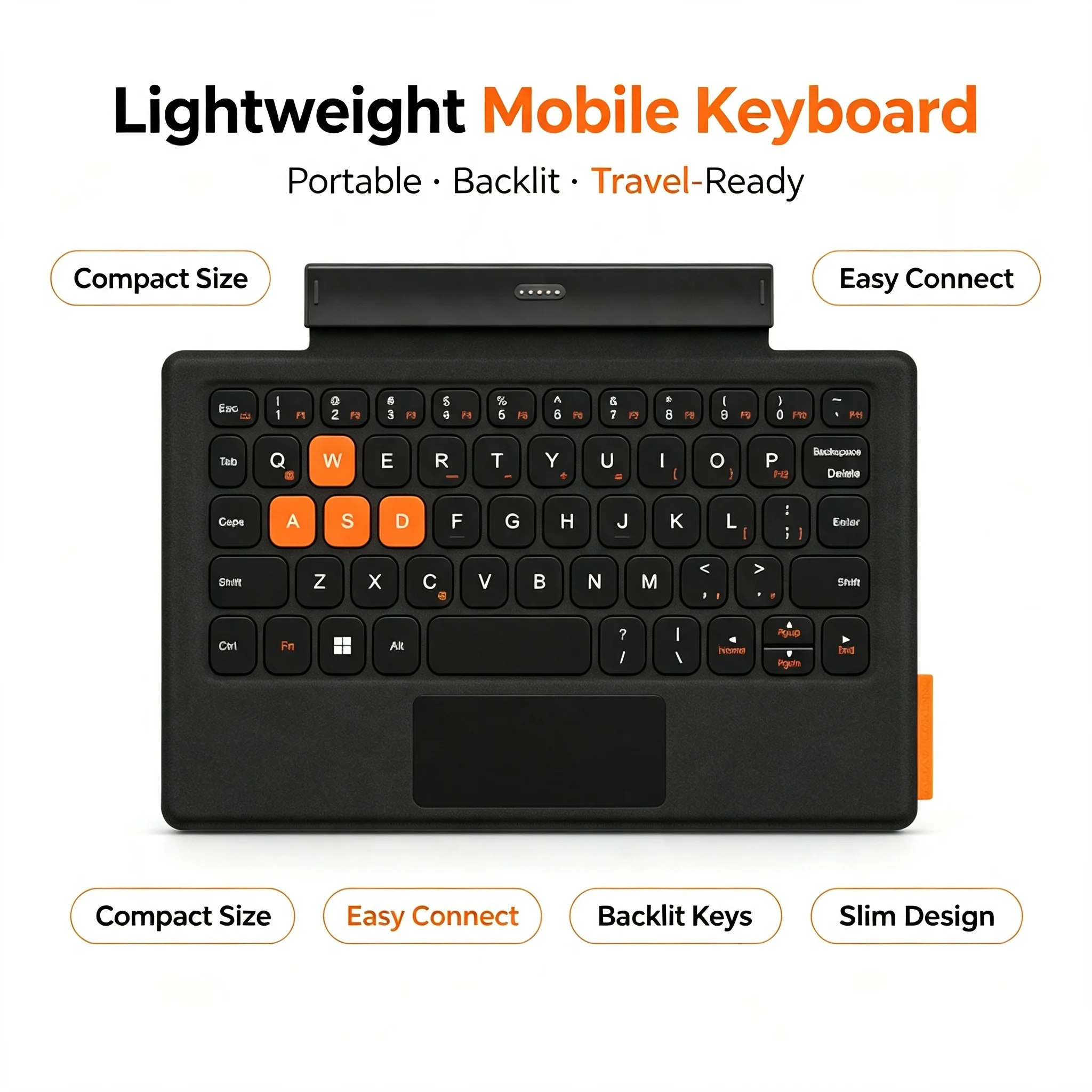 2026 Newest Portable Magnetic Keyboard For OneXPlayer3  X2 mini  X2 mini Pro Game Handheld Console Backlit Keyboard
