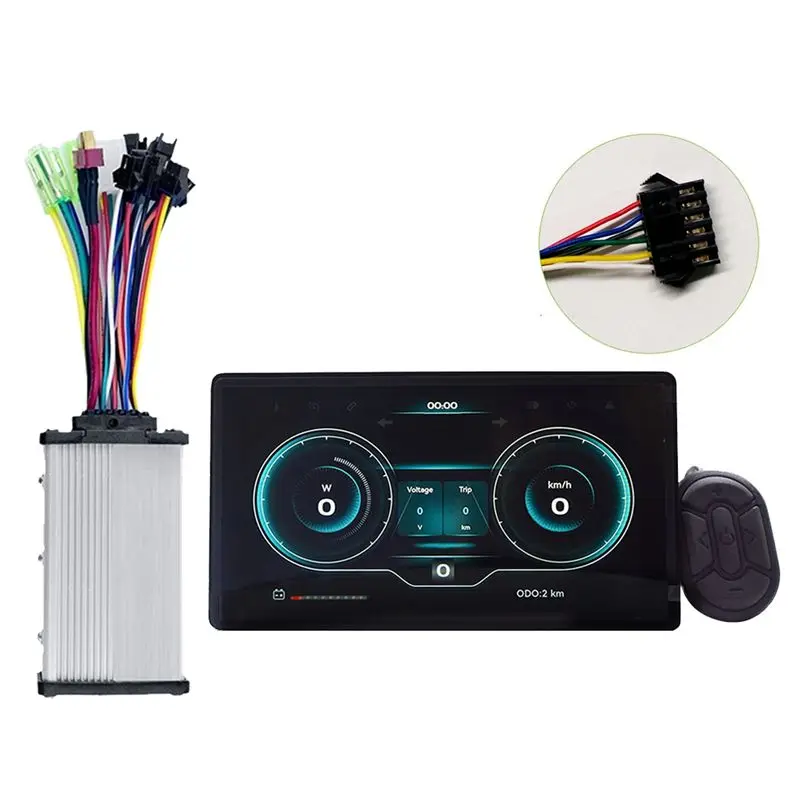 AC57-H8 Electric Bicycle Lcd Display+Controller Screen Projection Navigation Digital Stopwatch Speedometer Ebike Meter