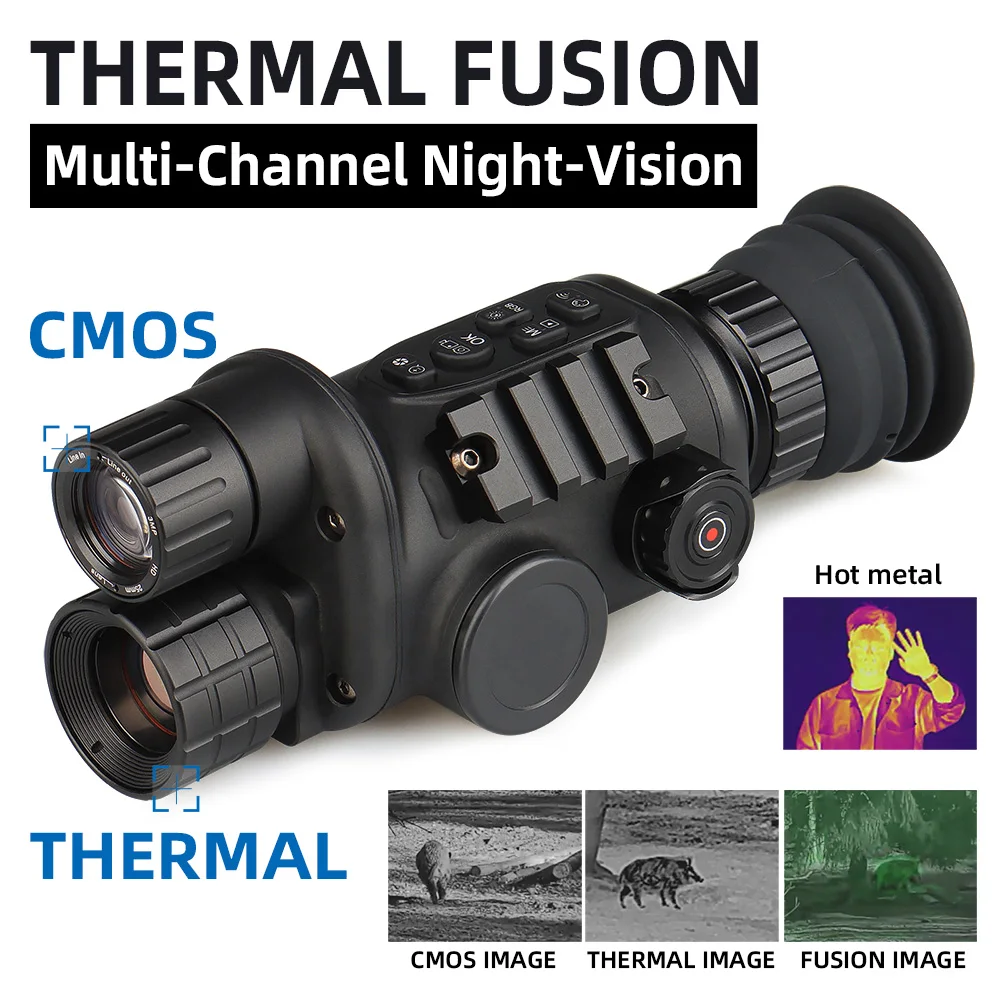 Factory Tactical 1X-6X High-definition Digital Thermal Image Dual-light Sight And Sight Night Vision Device CMOS HS27-0034
