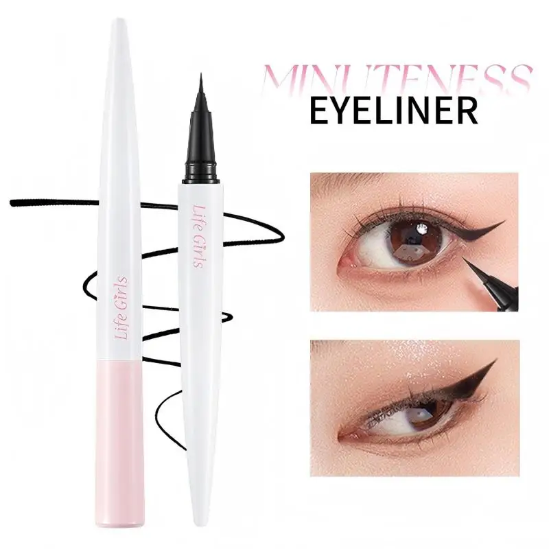 Life Girls Ultrafijne zwarte eyeliner Langdurige gladde make-up Bestand tegen vlekken Vloeibare eyeliner-pen voor beginners