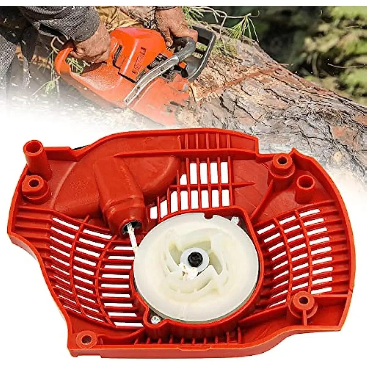 Imagem -04 - Conjunto Recoil Starter para Motosserra Husqvarna Pull Start Assembly 544071604 445 450 445e 450e Substitui 544071602