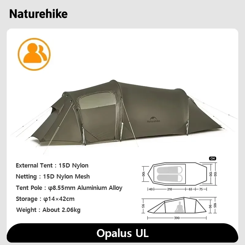 Naturehike-2 3 4人用テント,テント,ハイキング,テント,4シーズン,超