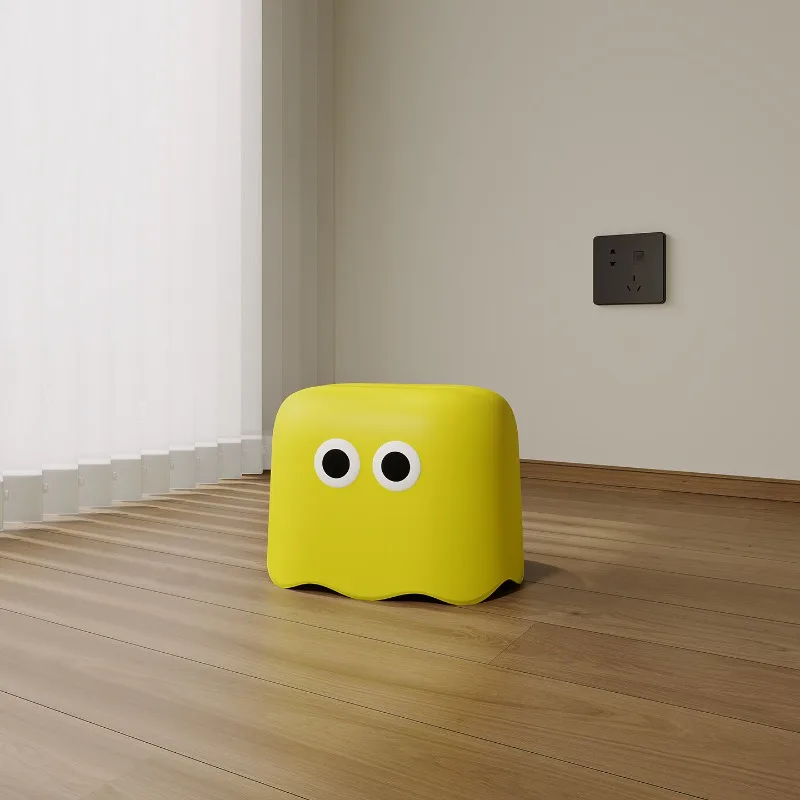 

Trendy Home Decor Cute Small Stool Non-Slip Thickened Plastic Step for Household Use Creative and Stylish Compact Design