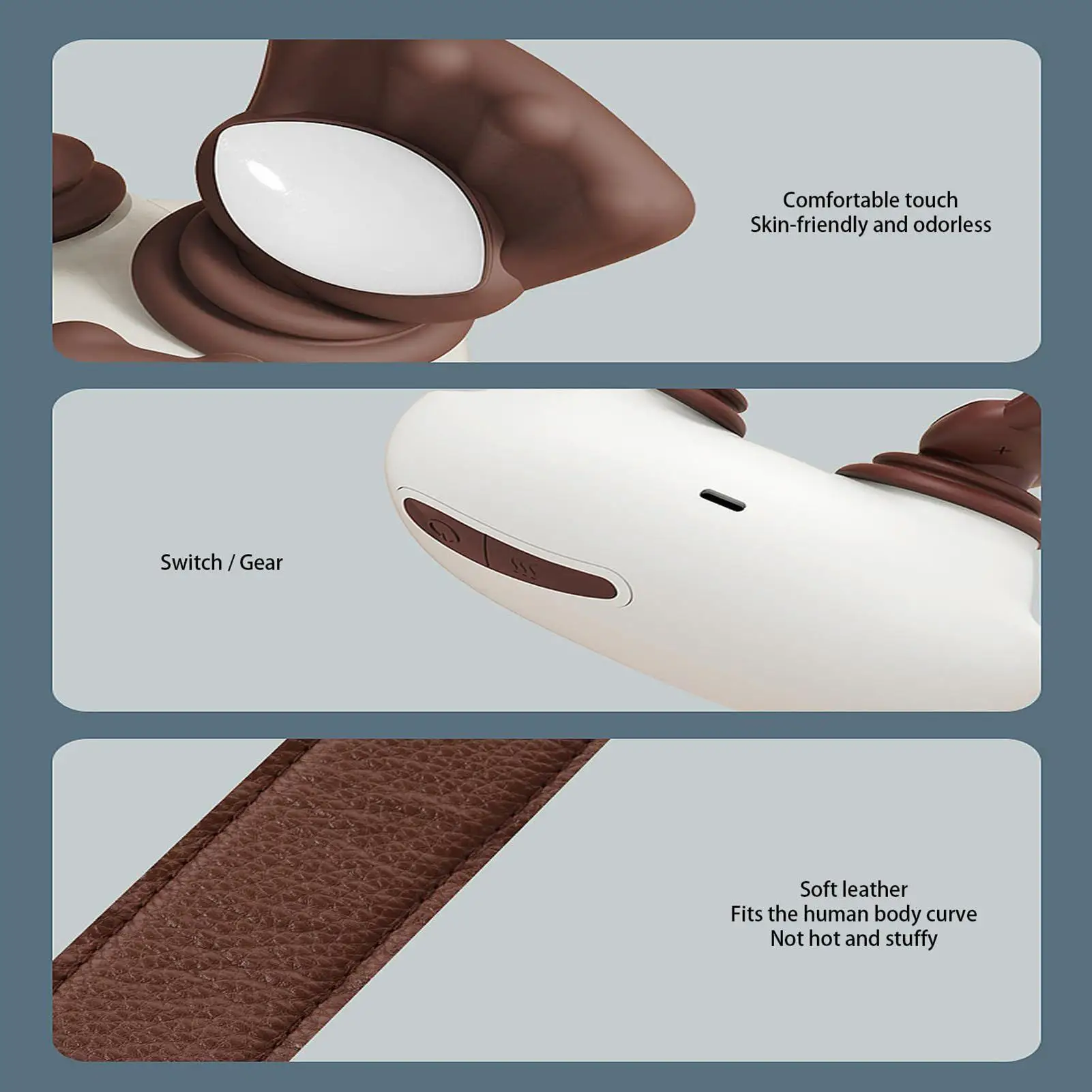 

Shoulder Massager Cordless Heating Health Care Rechargeable Deep Back Neck Massager For Women Dad Mother Home Office Gym Work