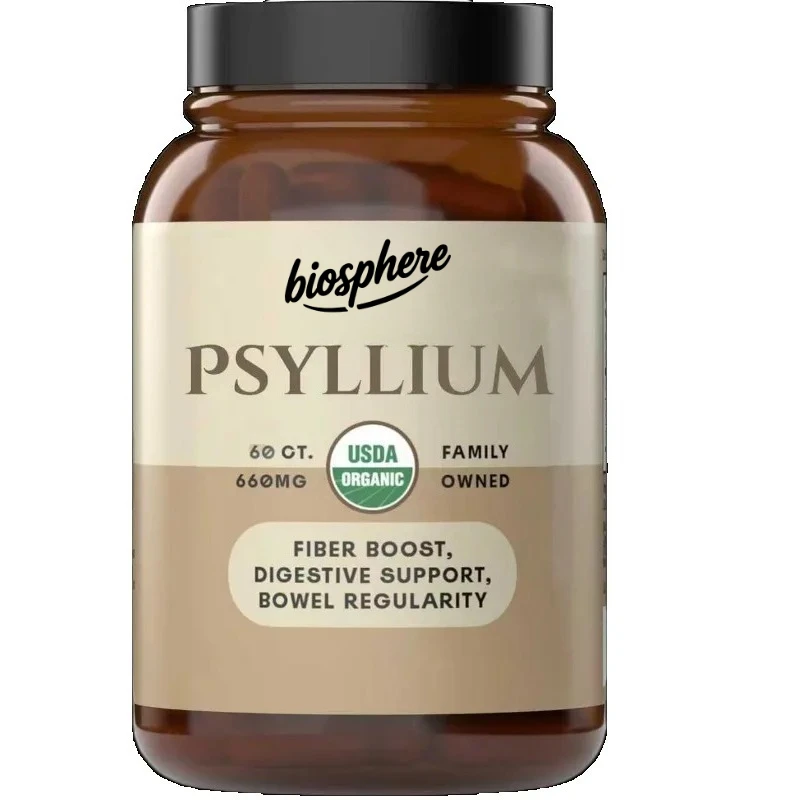 

Natural Plantago asiatica shell powder capsules -660mg capsules - Fiber colon cleansing supplement