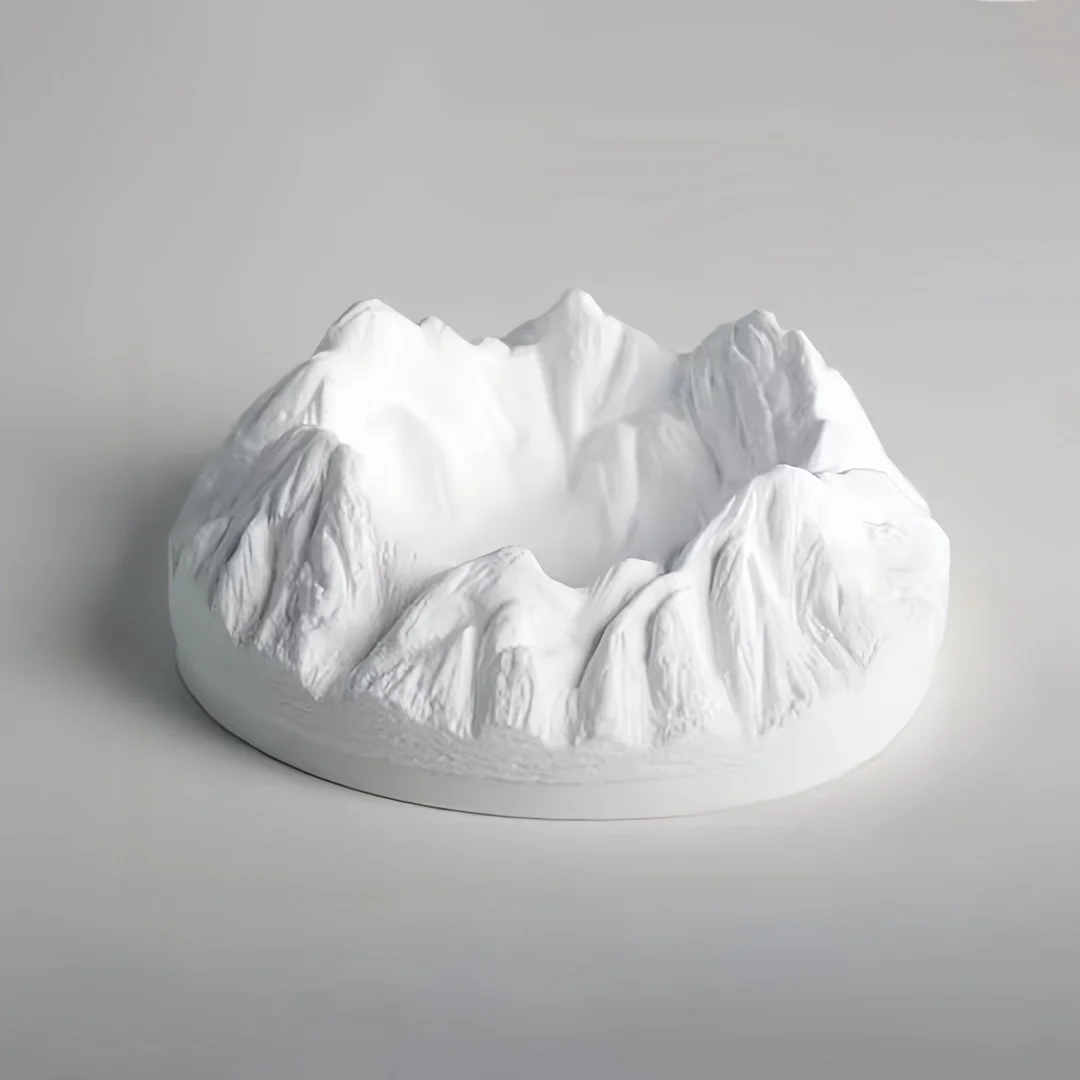 Round And Square Mountain Model Aromatherapy Gypsum Silicone Mold Snow Mountain Cement Concrete Mould