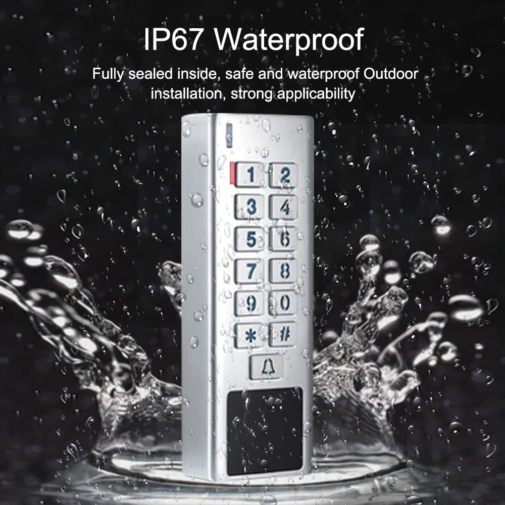 Waterproof Support Tuya APP Access Control Keyboard Wifi Remote Unlock RFID Fingerprint Access Keypad Digital Door Lock Opener