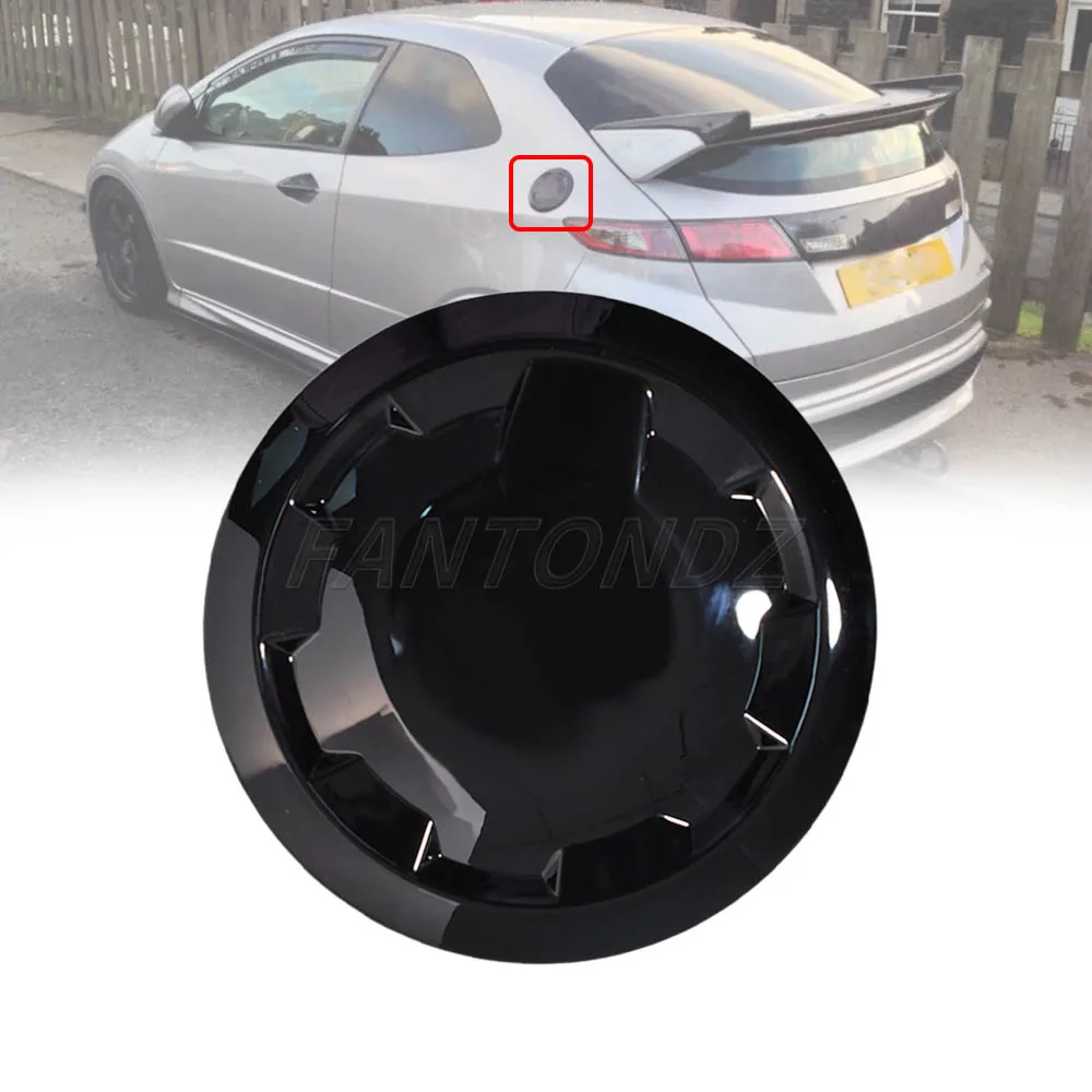 Für Honda Civic FN2 2006–2011, glänzend schwarze Tankdeckelabdeckung für Honda europäisches Modell FN FK 74480-SMG-E011-50 1503365 – Detail 3
