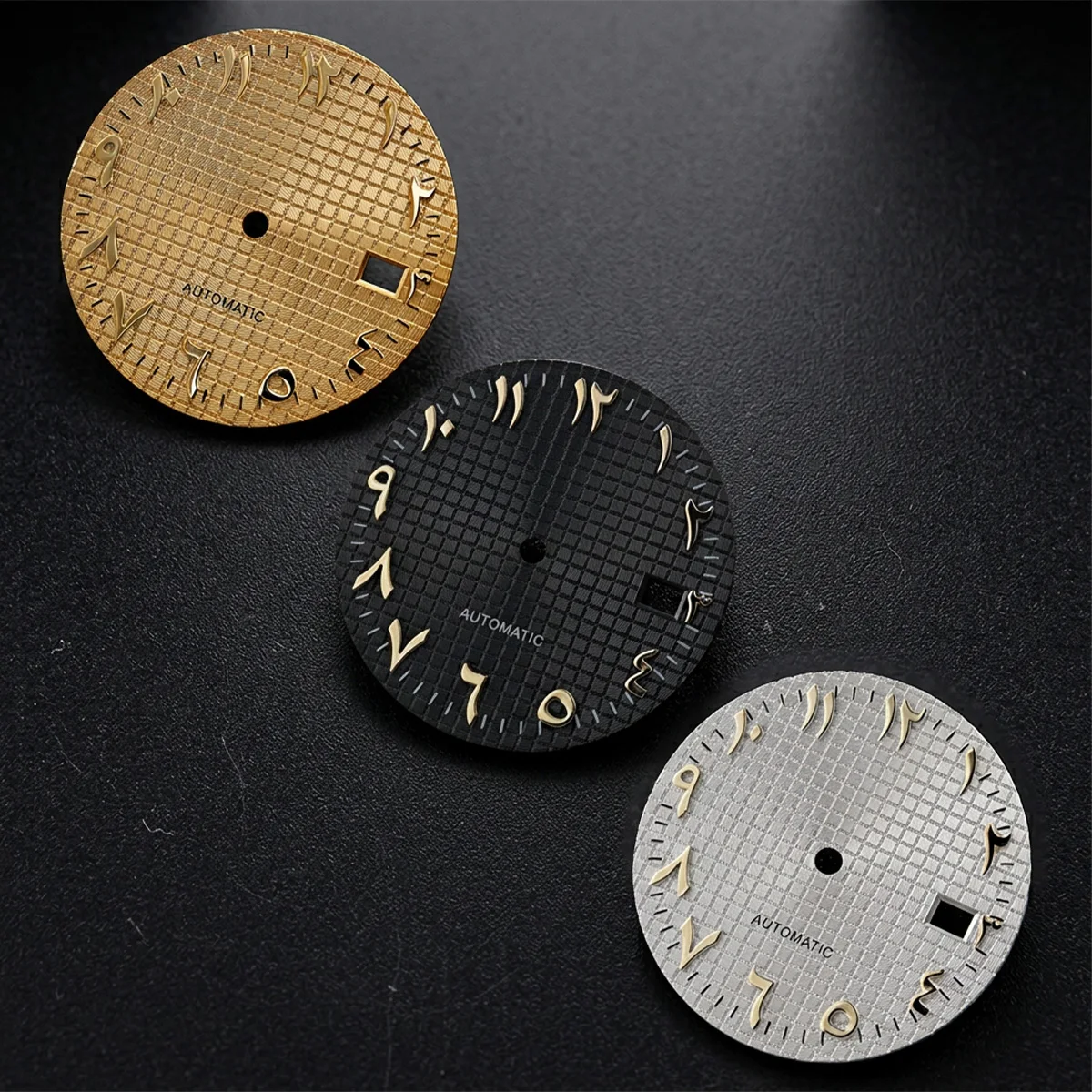 31mm NoLogo Classic Waffle Arabic Marker Dial Suitable For Seiko AP Royal Oak NH35 Automatic Movement Case Mod Parts Accessories