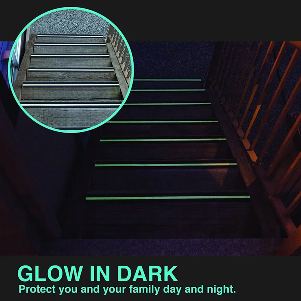 مضيئة المضادة للانزلاق شريط لحام لخطوات الدرج سلالم تحسين المنزل ديكور 80 حصى أكسيد الألومنيوم المضادة للانزلاق الجر الشريط
