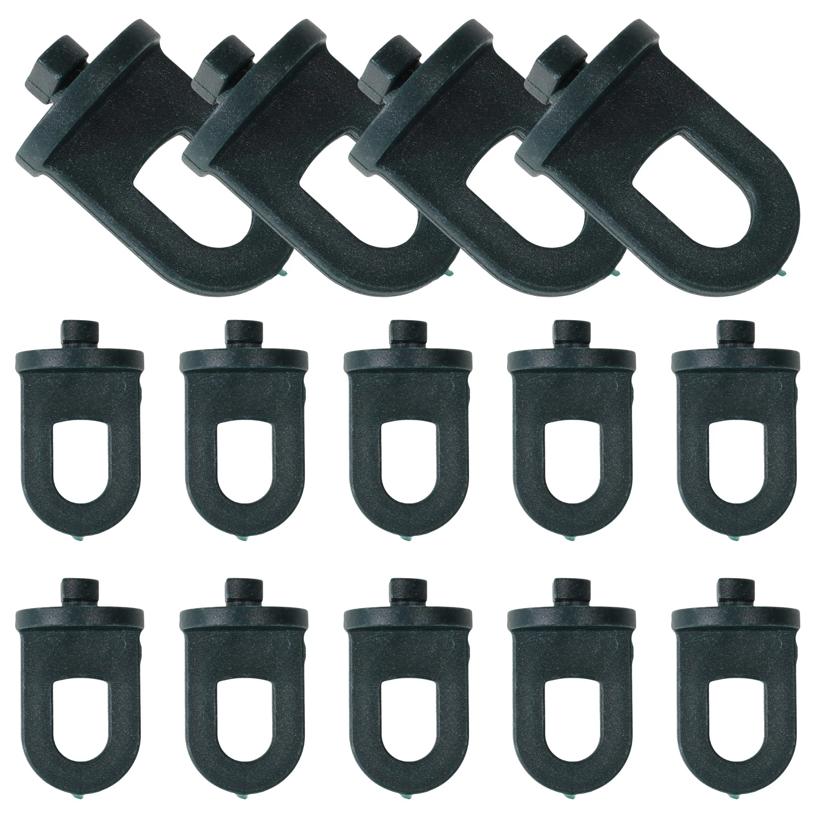 100 Uds Clips para invernadero herramienta giratoria plástico duradero fácil instalación para macetas accesorios accesorios para casa verde