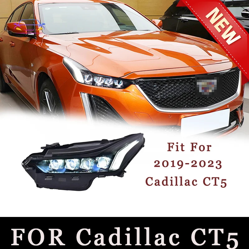 

Автомобиль для 2019-2023 Cadillac CT5, Модифицированная матричная фара в сборе, полная яркость, фотообъектив