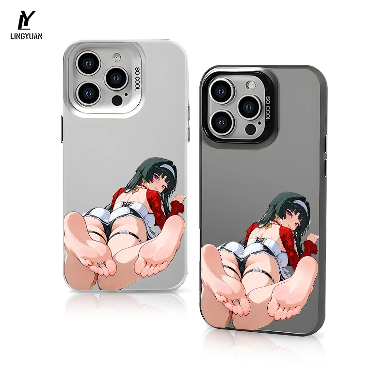 

Жидкий силиконовый чехол для телефона для iPhone 16E/15/14/13 Pro Max/25/XR, чехол для телефона с принтом, противоударный чехол для ног в стиле аниме, подарок для любителей спортзала