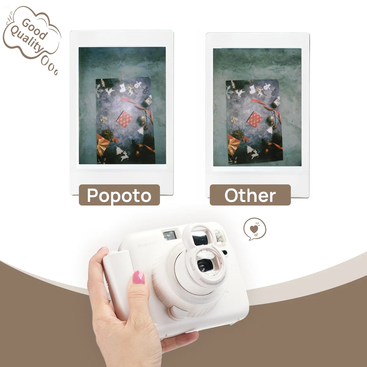 One Time Imaging Camera Student Children Cute Mini Camera Easy Use Beginners Portable Camera Includes 10 sheets of photo paper