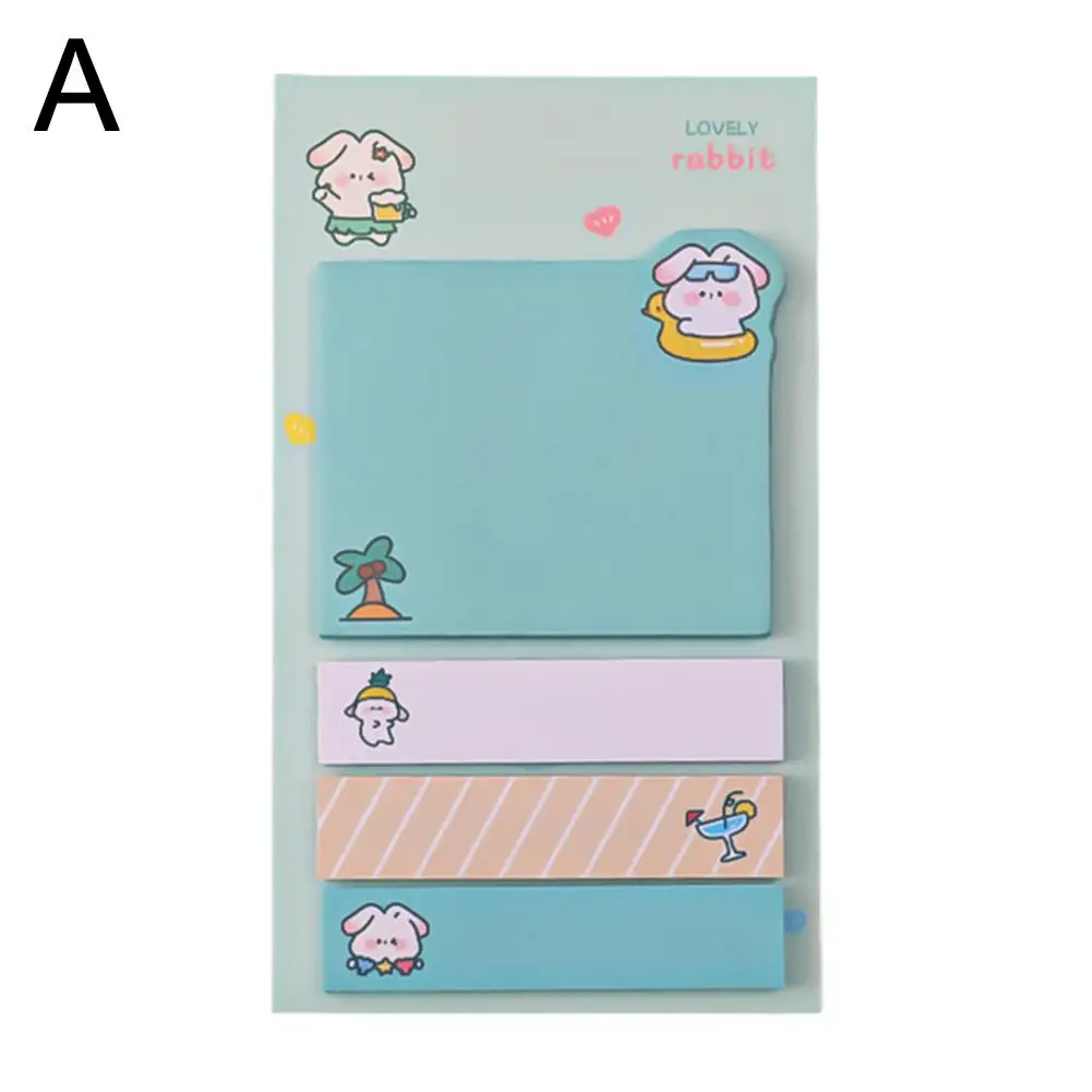 1PC Kawaii Cute Animals Paper Sticky Notes Creative Pads Adhesive School Notepad Stationery Memo Office Decoration Stickers Z2T7