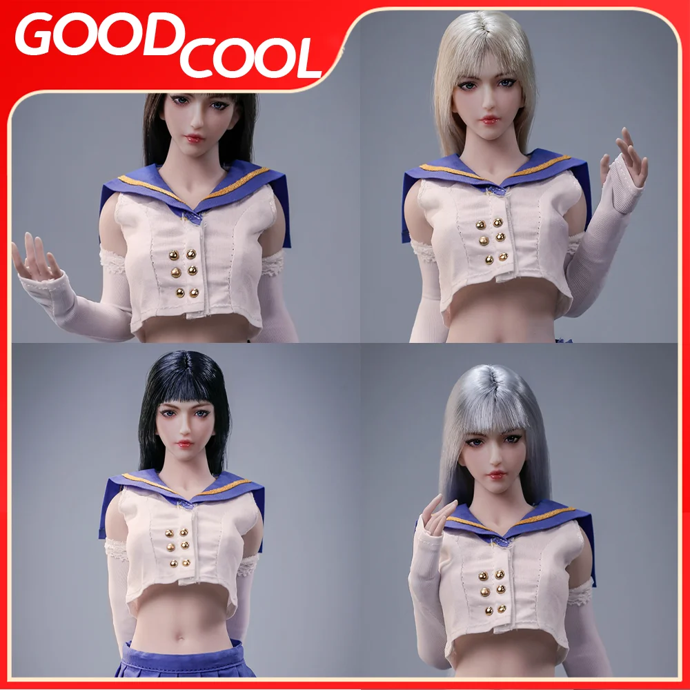 LZ TOYS SET016 1/6 Scale Long Hair Beauty Girl Transplant Female Head Carving Model Fit 12 inch TBL JO Action Figure Body Dolls