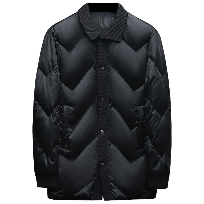 

2025 new arrival winter 80% white duck down jackets men,men's winter trench coat men,overcoat 9101