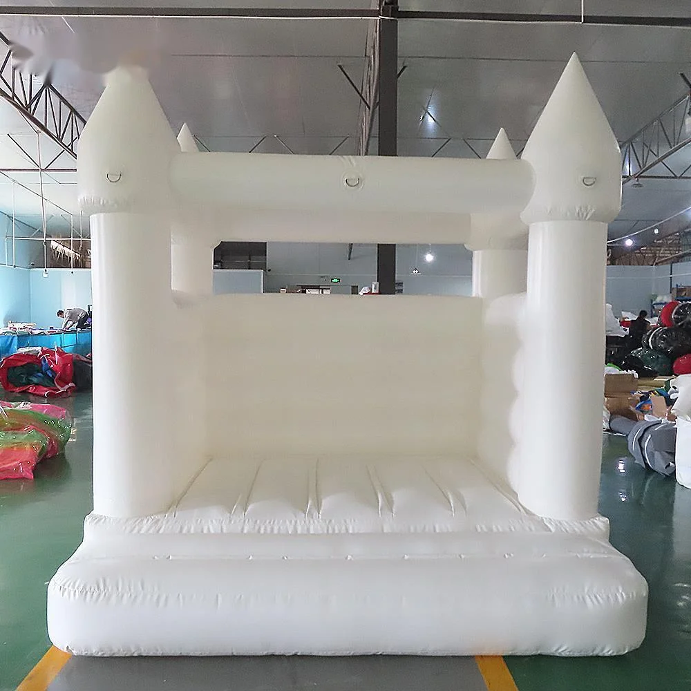 outdoor activities 8x8ft mini white/pink inflatable bouncy castle for brithday wedding party