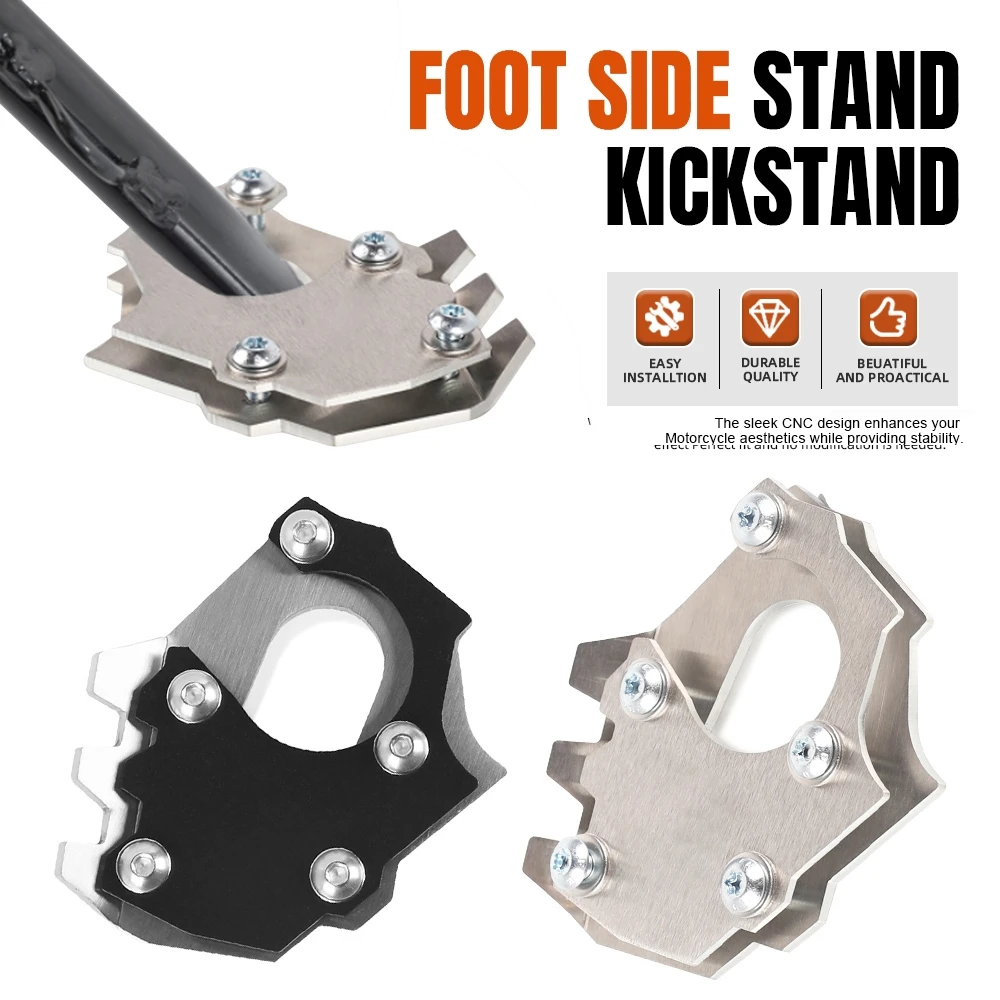 

Motorcycle Accessories Kickstand Foot Side Stand Enlarger Pad Plate For 1290 Super Adventure R 790 1050 1090 1190 ADVENTURE R