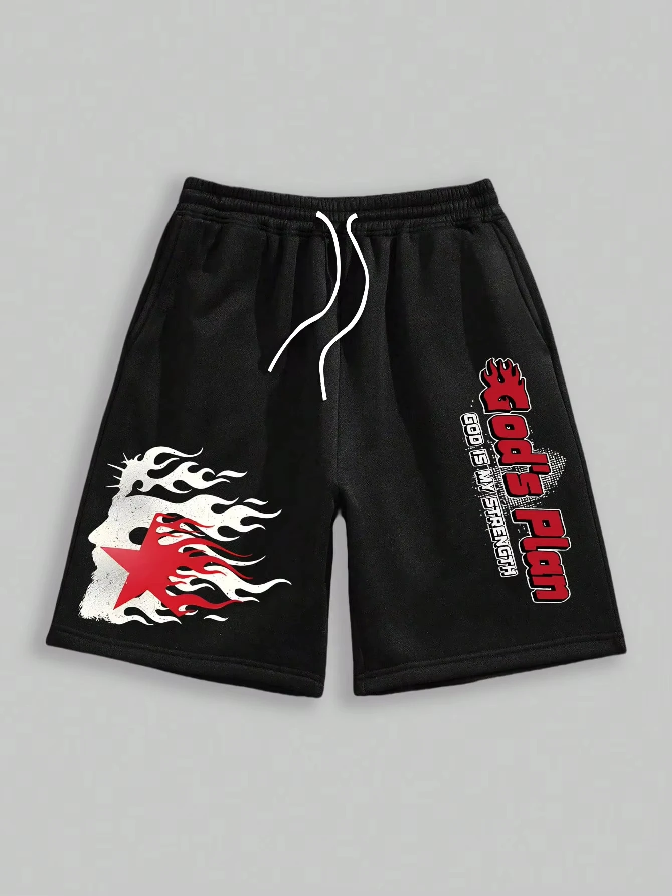 

Moto Men's Solid Loose Casual Shorts Versatile Letter Print Sports Shorts Breathable Gym Shorts Basketball Shorts Summer Trav