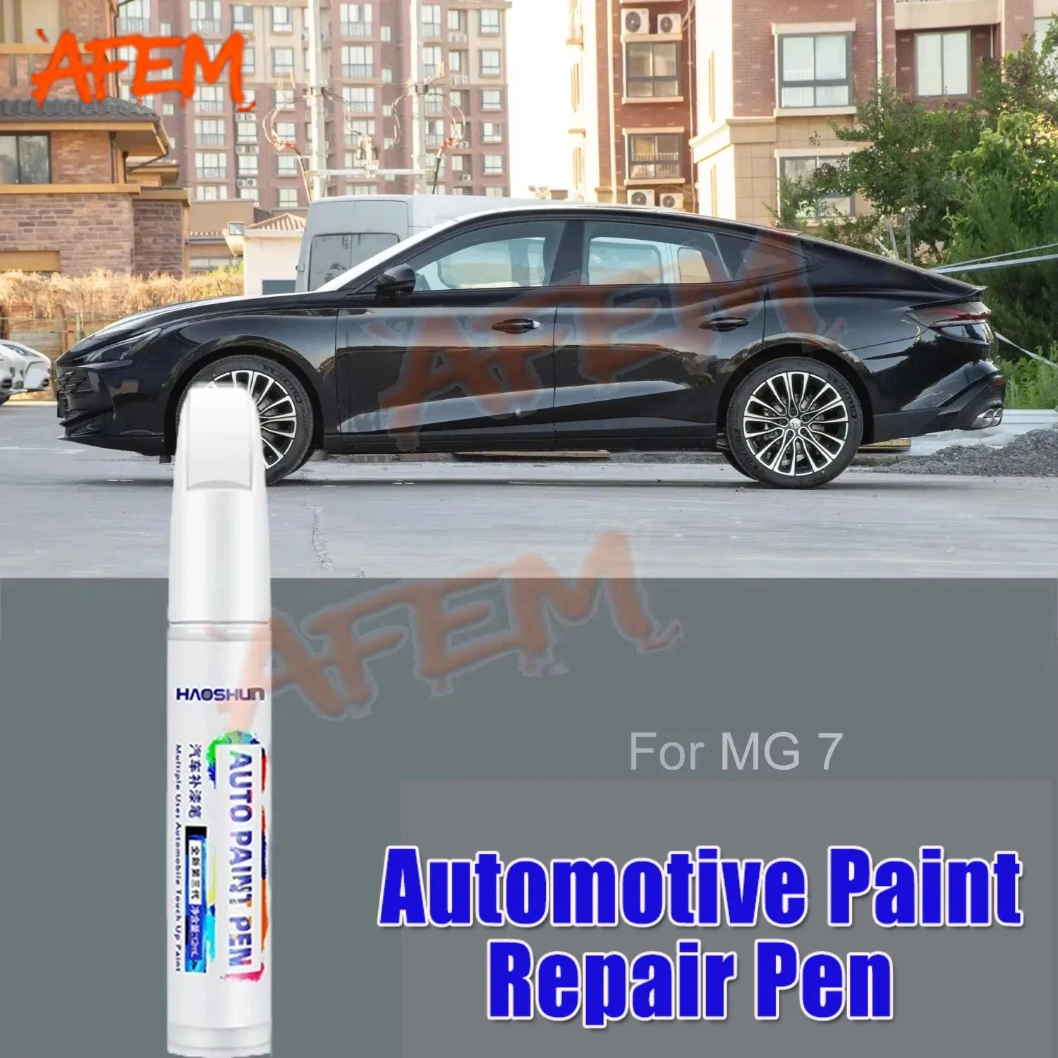 For MG 7 Car Touch Up Paint Scratch Removal Repair Paint Car Paint Protection Clear Coat Pen Pearl White Black Black 048