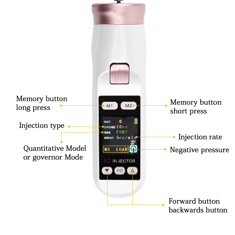 Korea Original EZ Injector Hydrolifting Gun Mesotherapy Negative Pressure Meso Gun Mesotherapy Hydrolifting Water Injector Skin