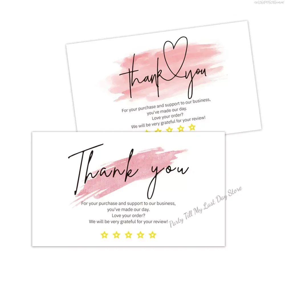 30 Pcs White Thank You Card Thank You For Your Order Card Praise Labels For Small Businesses Decor For Small Shop Gift Packet