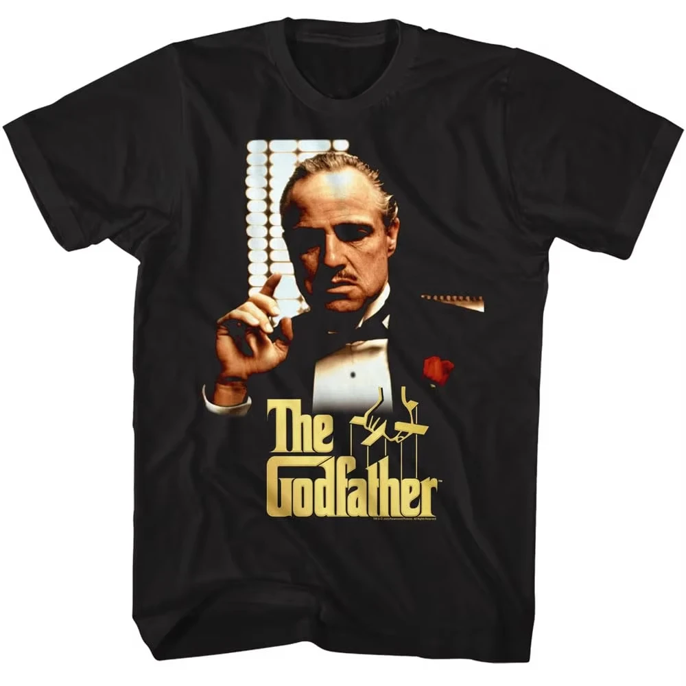 2026 new T-shirt - Men's classic gangster movie pattern short-sleeved casual street style loose-fit vintage movie fan outfit