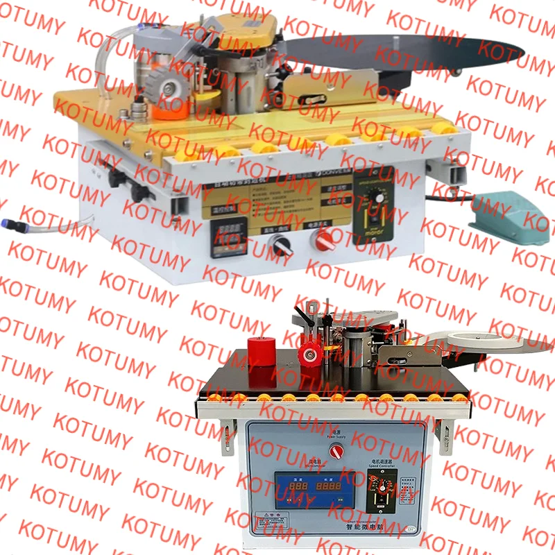 Portable 220V Double Side Gluing Woodworking Banding Machine Edge Bander