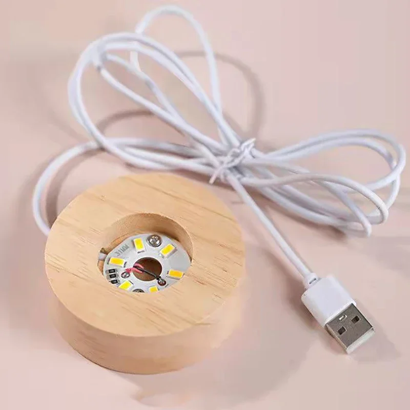 USB LED Galaxy Crystal Ball Lamp 3D Planet Moon Light Home Decor Night Light For Bedroom Desk Tabletop Decoration