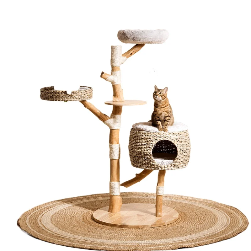 Quadro de escalada para gatos, árvore de gato de vento